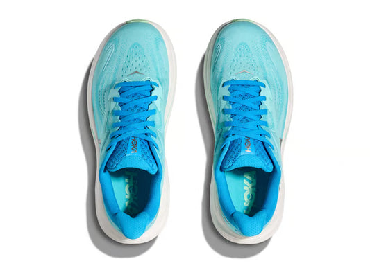 HOKA Clifton 10 – Aqua, Blue & White
