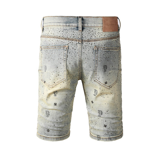 LILA Shorts Kristalle 5105