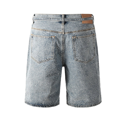 Lila Shorts Kristalle 5096