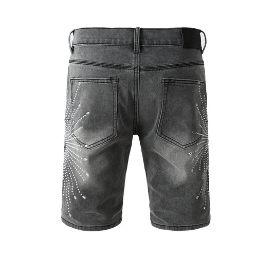 LILA Shorts Kristalle 5094
