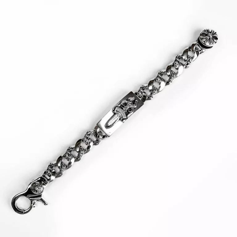 クロムハーツ ダガーIDファンシーリンク クリップブレスレット -6
