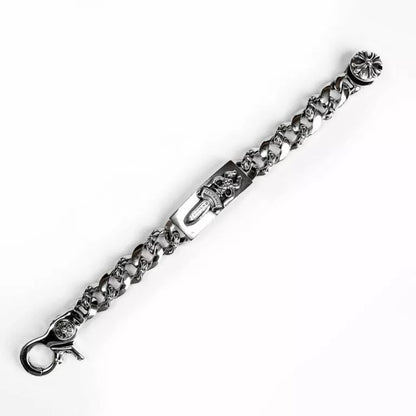 クロムハーツ ダガーIDファンシーリンク クリップブレスレット -6