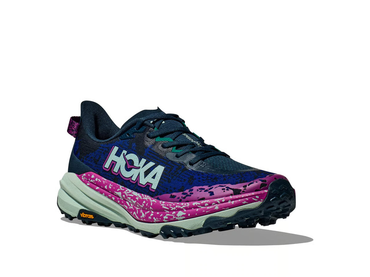HOKA Speedgoat 6 – Navy, Magenta & Light Grey