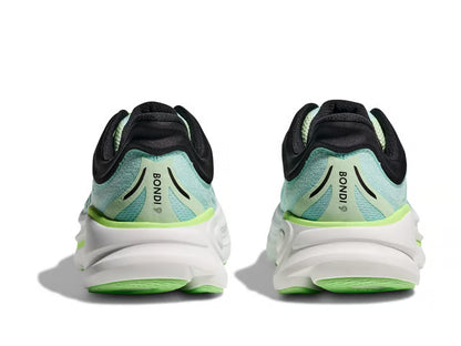 HOKA Bondi 9 Running Shoe – Mint, Lime & Black