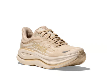 HOKA Bondi 9 Running Shoe – Beige & Cream