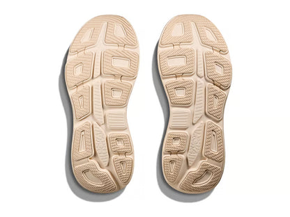 HOKA Bondi 9 Running Shoe – Beige & Cream