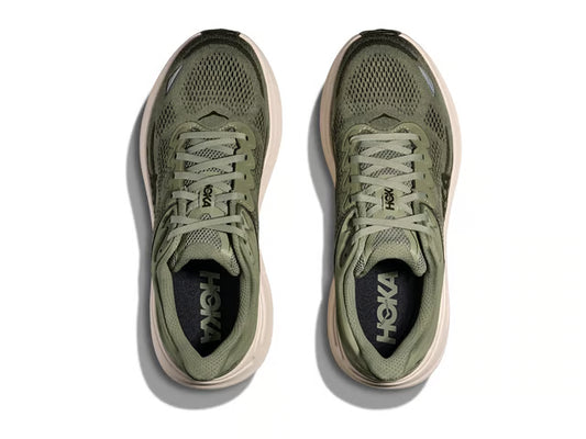 HOKA Bondi 9 Running Shoe – Olive & Cream