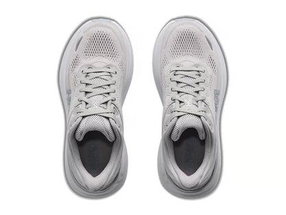 HOKA Bondi 9 Running Shoe – Grey, Black & White
