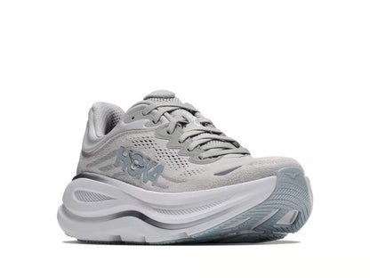 HOKA Bondi 9 Running Shoe – Grey, Black & White