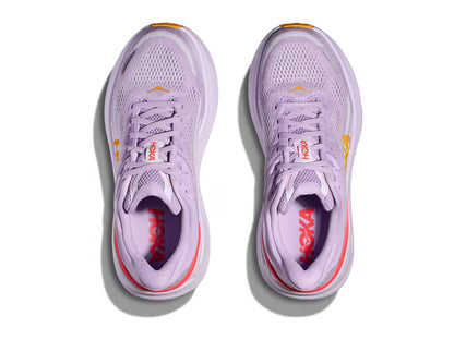 HOKA Bondi 9 Running Shoe – Lavender, Orange & Coral