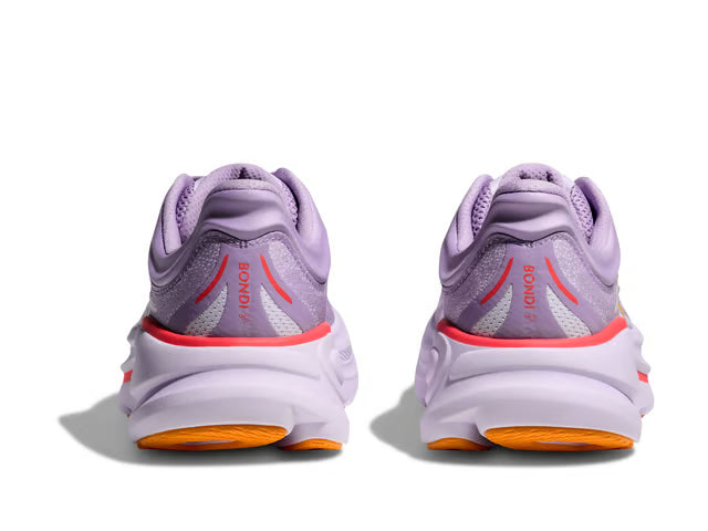 HOKA Bondi 9 Running Shoe – Lavender, Orange & Coral