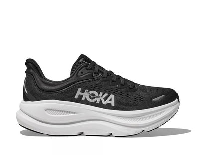 HOKA Bondi 9 Running Shoe – Black & White