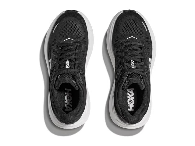 HOKA Bondi 9 Running Shoe – Black & White