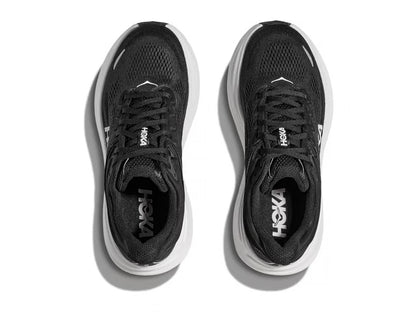 HOKA Bondi 9 Running Shoe – Black & White