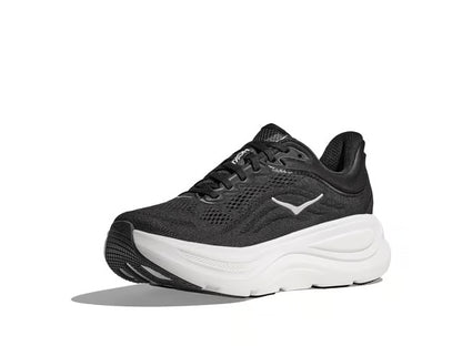HOKA Bondi 9 Running Shoe – Black & White