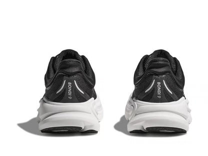 HOKA Bondi 9 Running Shoe – Black & White
