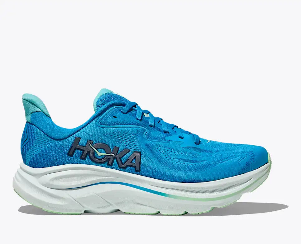 HOKA Clifton 10 – Blue, Aqua & White