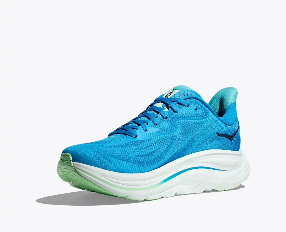HOKA Clifton 10 – Blue, Aqua & White