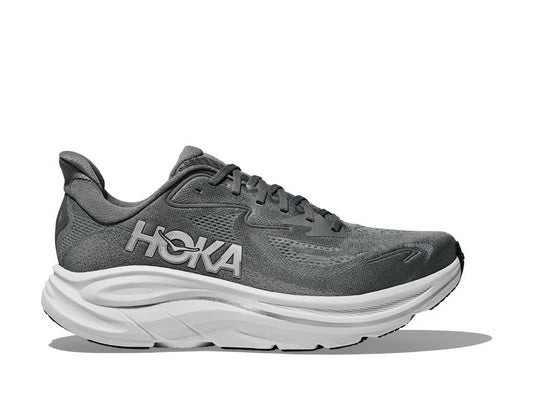 HOKA Clifton 10 – Charcoal Grey & White
