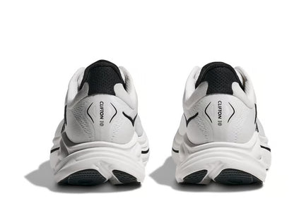 HOKA Clifton 10 – White & Black