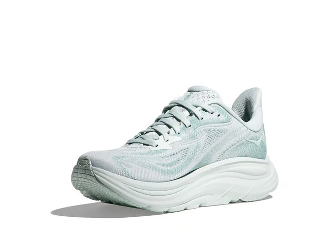 HOKA Clifton 10 – Pale Mint & Light Grey
