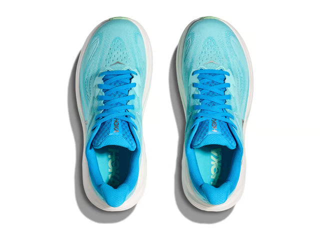 HOKA Clifton 10 – Aqua, Blue & White