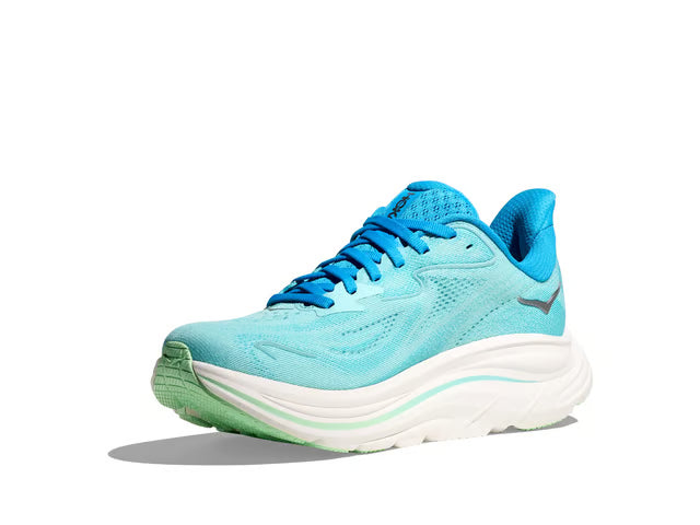 HOKA Clifton 10 – Aqua, Blue & White