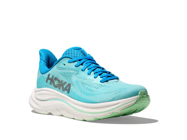 HOKA Clifton 10 – Aqua, Blue & White