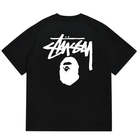 BAPE X Stussy ベーシックピグメントダイドTシャツ