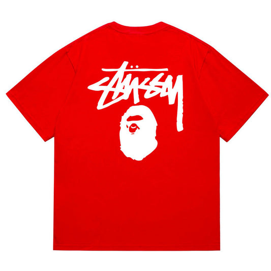 BAPE X Stussy ベーシック ピグメントダイド Tシャツ