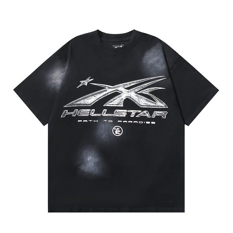 Hellstar Path To Paradise ロゴ ジェル ブラック Tシャツ