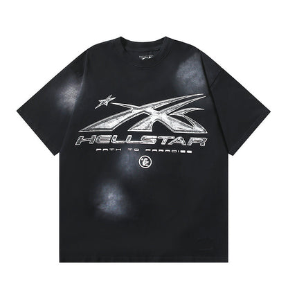 Hellstar Path To Paradise ロゴ ジェル ブラック Tシャツ