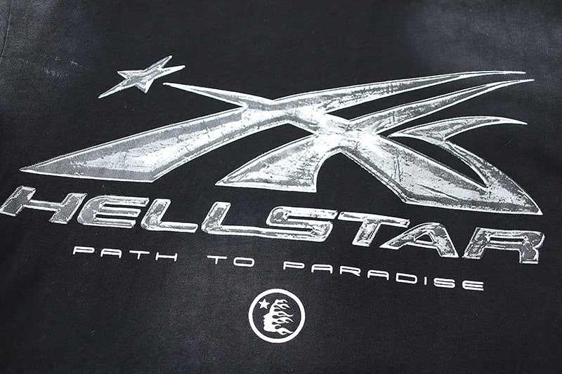 Hellstar Path To Paradise ロゴ ジェル ブラック Tシャツ