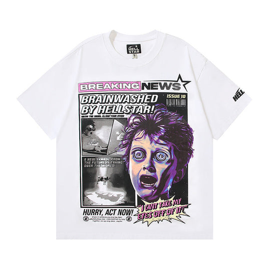 ヘルスター ブレイキングニュース Tシャツ ホワイト