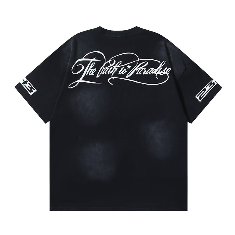 ヘルスター P2P パス トゥ パラダイス グラフィック Tシャツ ブラック