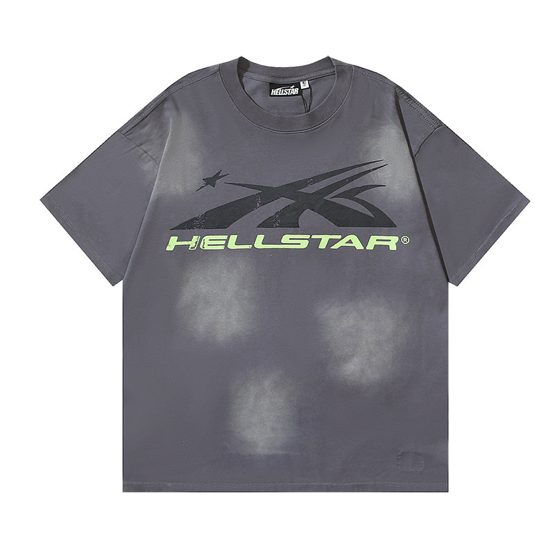 ヘルスター クラシック ロゴ Tシャツ グレー/グリーン