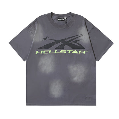 ヘルスター クラシック ロゴ Tシャツ グレー/グリーン