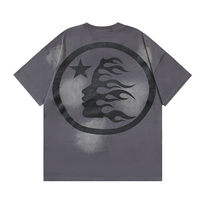 ヘルスター クラシック ロゴ Tシャツ グレー/グリーン