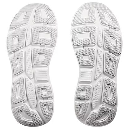 HOKA Bondi 9 Running Shoe – White, Blue & Red