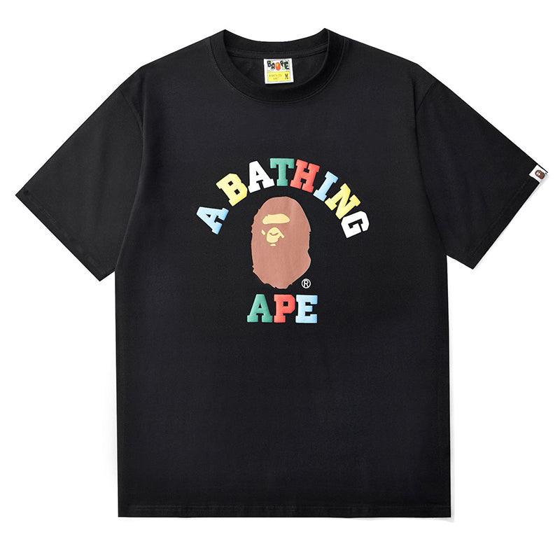 BAPE BAPE カラーカモカレッジTシャツ