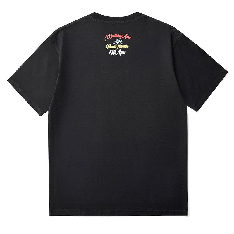 BAPE BAPE カラーカモカレッジTシャツ