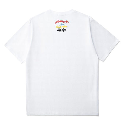 BAPE BAPE カラーカモカレッジTシャツ