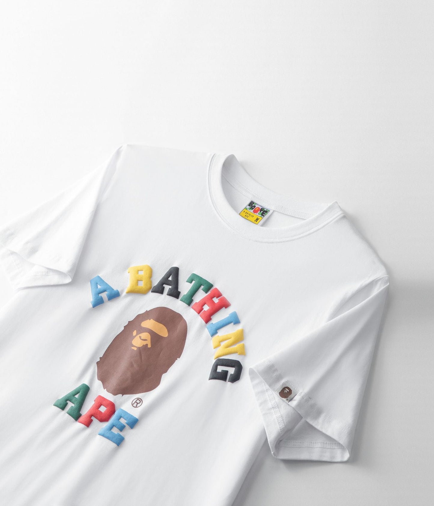 BAPE BAPE カラーカモカレッジTシャツ