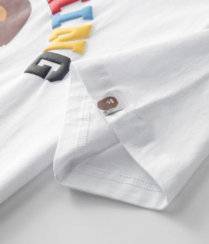 BAPE BAPE カラーカモカレッジTシャツ