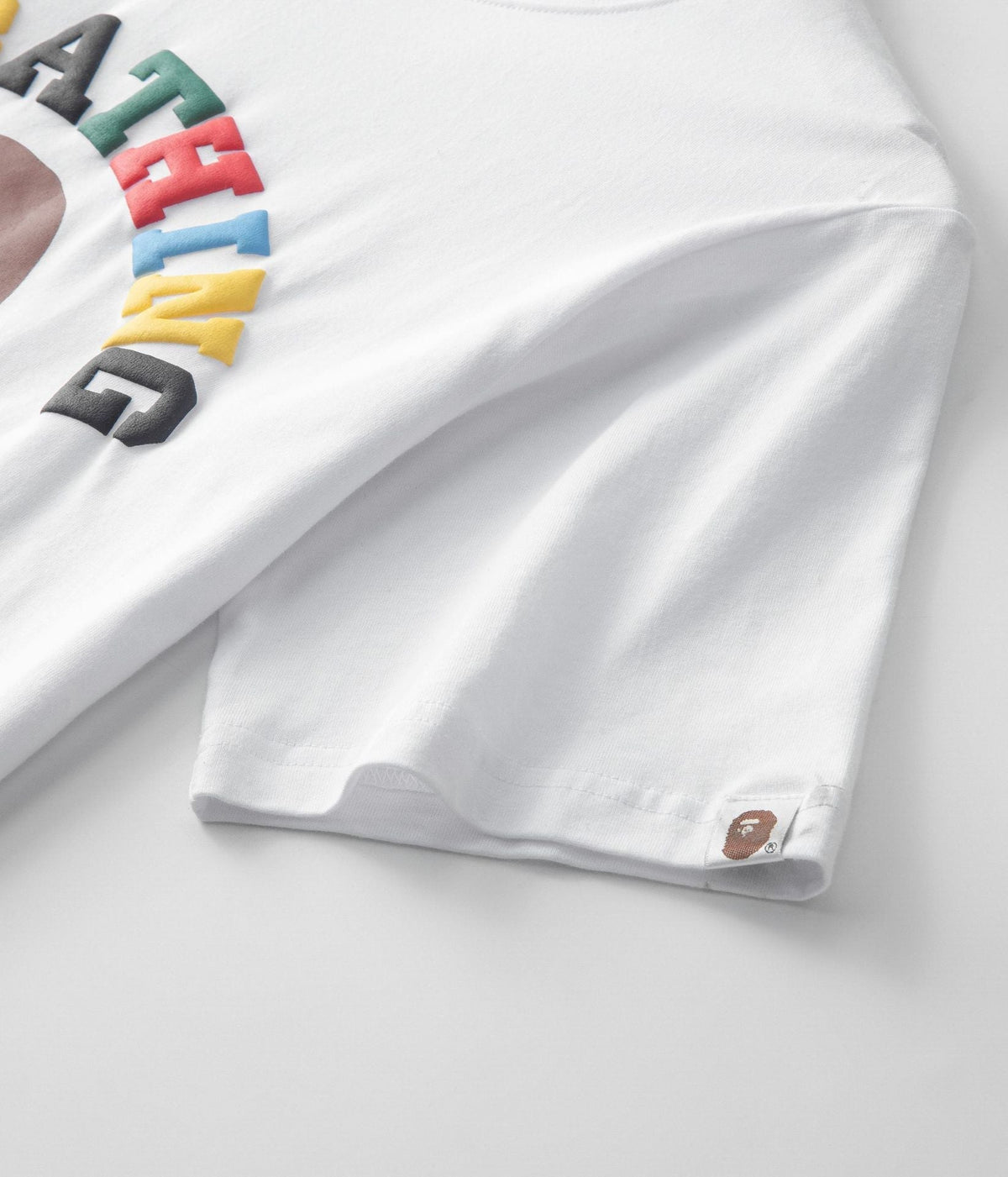 BAPE BAPE カラーカモカレッジTシャツ
