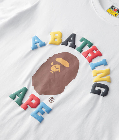 BAPE BAPE カラーカモカレッジTシャツ