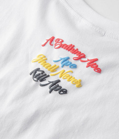 BAPE BAPE カラーカモカレッジTシャツ