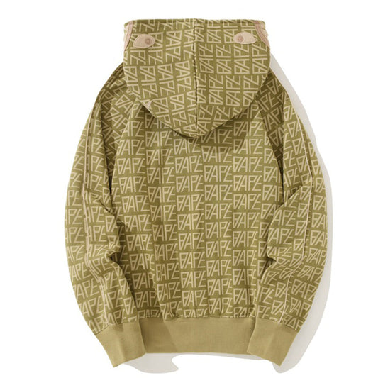 BAPE ロゴ カラーカモ シャークフーディー