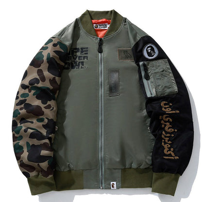 BAPE x OVO ルーズフィット MA-1 ジャケット