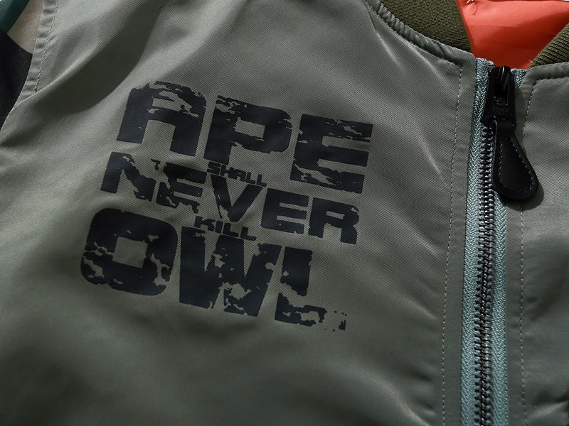 BAPE x OVO ルーズフィット MA-1 ジャケット